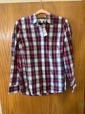 J. Crew Women’s Plaid Button-Down Shirt